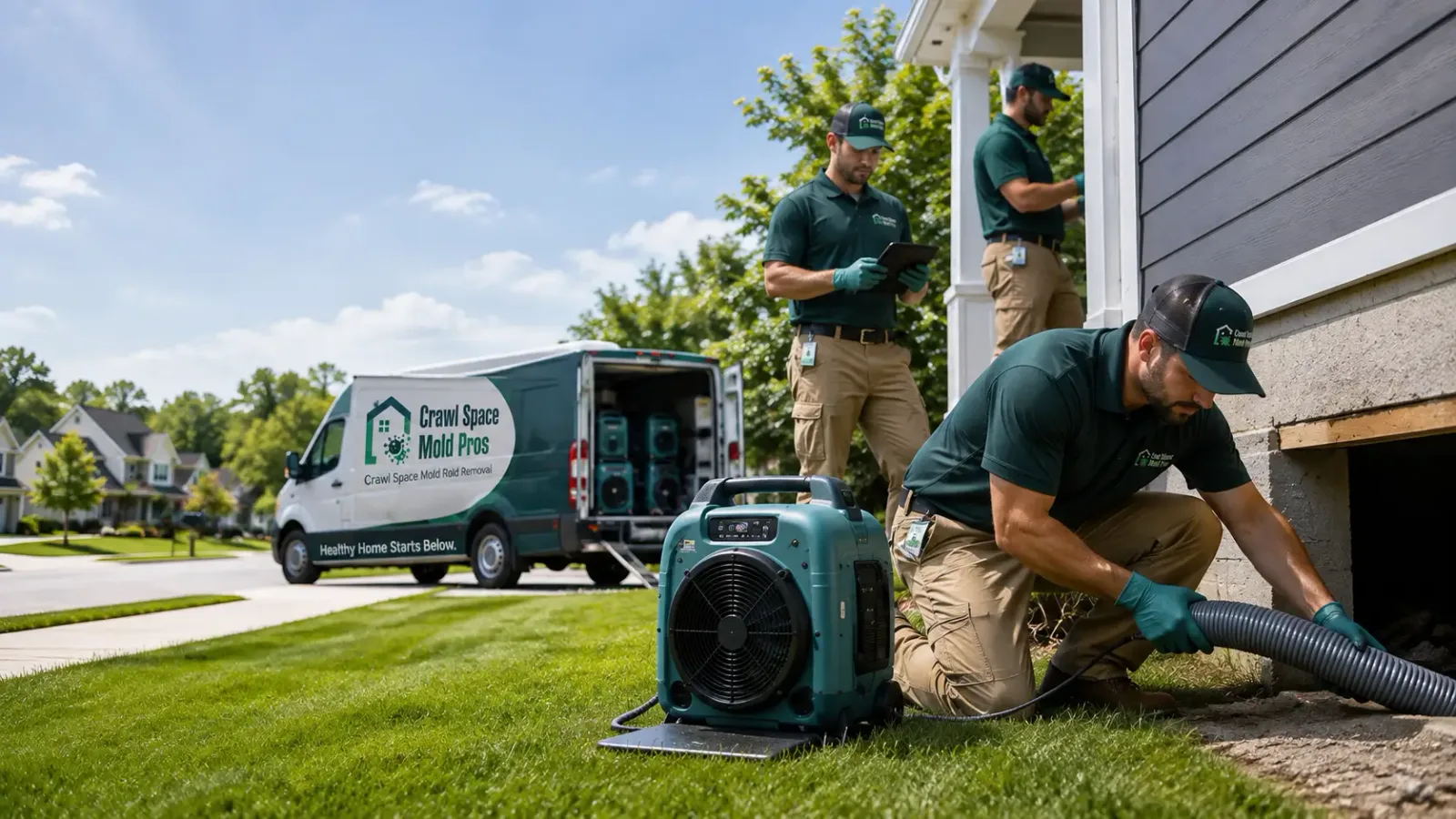 Crawl Space Mold Removal in Uniontown, KS